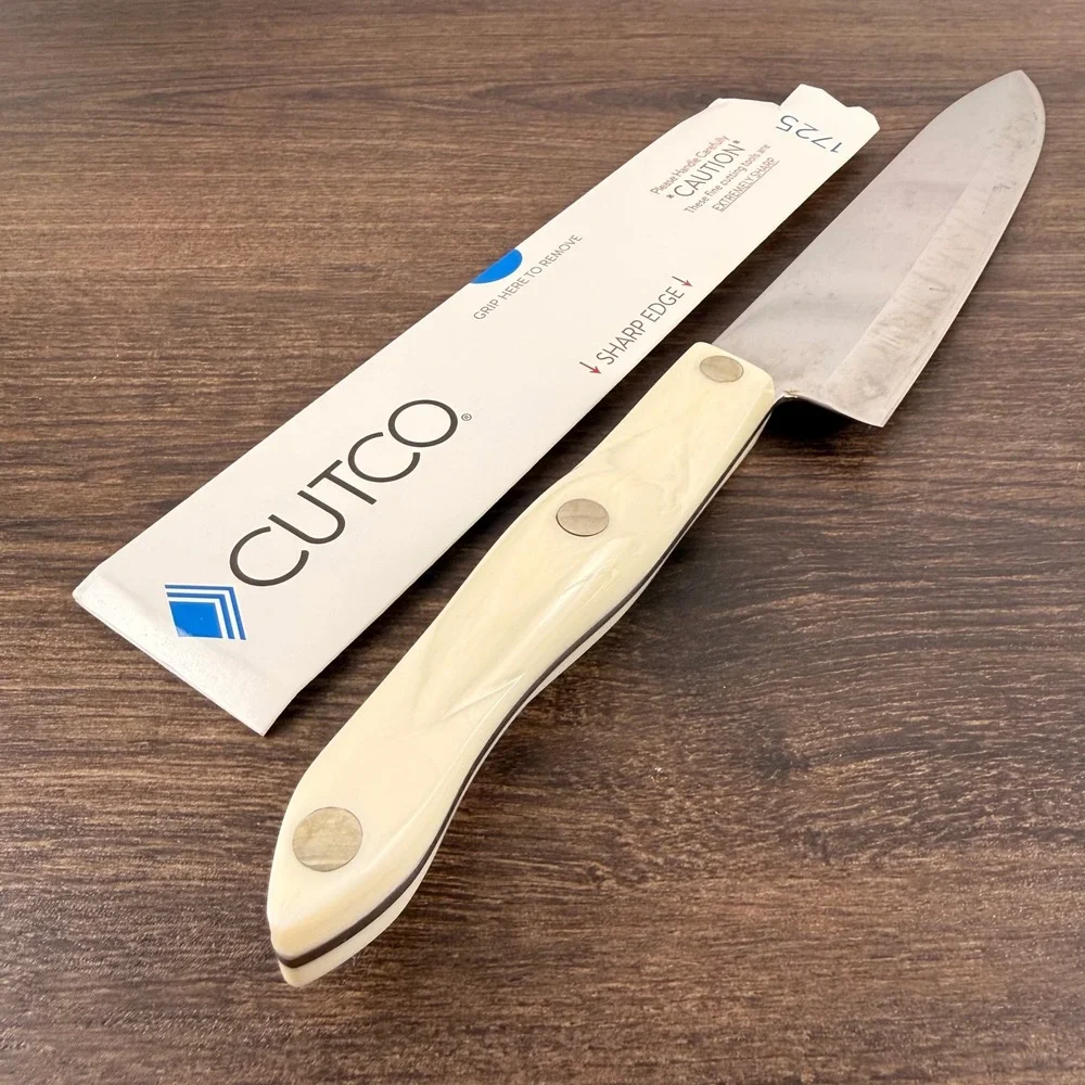 Cutco 1725 JJ 9.25 Inch French Chef Knife Pearl Handle Made in USA
